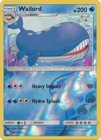 Cosmic Eclipse - 046/236 - Wailord - Reverse Holo