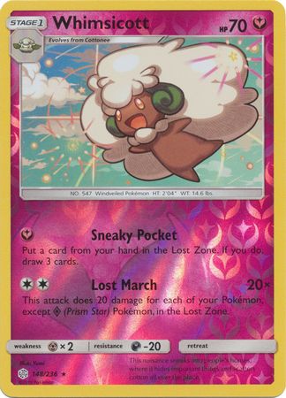 Cosmic Eclipse - 148/236 - Whimsicott - Reverse Holo