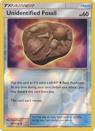 Cosmic Eclipse - 207/236 - Unidentified Fossil - Reverse Holo