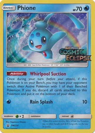 Black Star Promos - SM220 - Phione - Pre-Release Holo