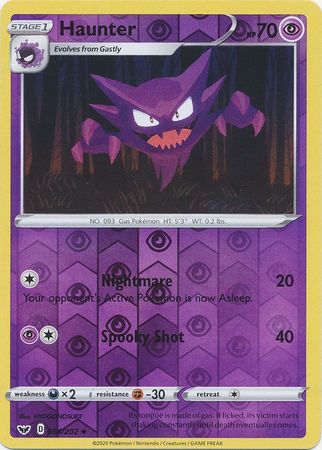 Sword & Shield - 084/202 - Haunter - Reverse Holo