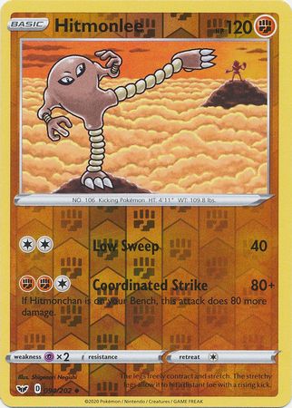 Sword & Shield - 094/202 - Hitmonlee - Reverse Holo