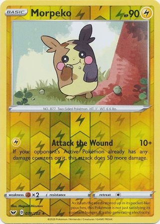 Sword & Shield - 078/202 - Morpeko - Reverse Holo