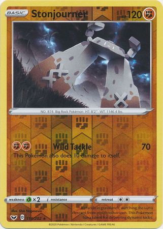 Sword & Shield - 114/202 - Stonjourner - Reverse Holo