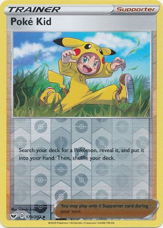 Sword & Shield - 173/202 - Poké Kid - Reverse Holo