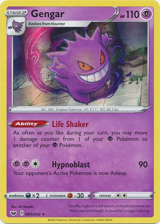 Sword & Shield - 085/202 - Gengar - Holo