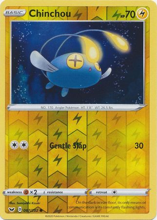 Sword & Shield - 067/202 - Chinchou - Reverse Holo