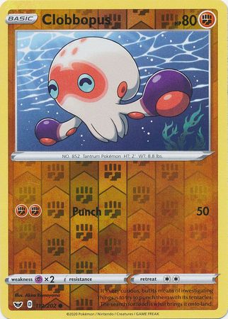 Sword & Shield - 112/202 - Clobbopus - Reverse Holo