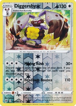 Rebel Clash - 147/192 - Diggersby - Reverse Holo