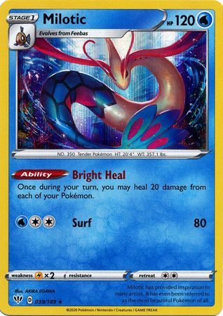 Darkness Ablaze - 039/189 - Milotic - Holo