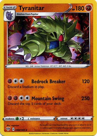 Darkness Ablaze - 088/189 - Tyranitar - Holo