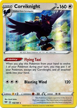 Darkness Ablaze - 156/189 - Corviknight - Holo