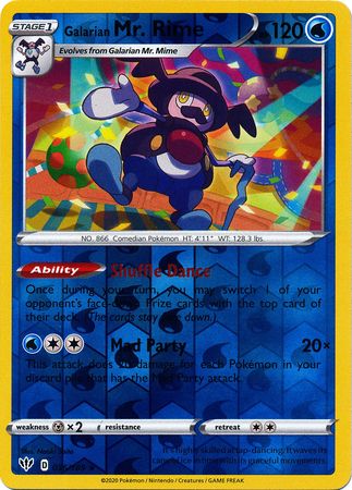 Darkness Ablaze - 036/189 - Galarian Mr. Rime - Reverse Holo