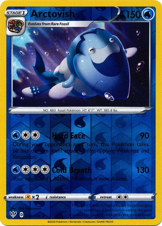 Darkness Ablaze - 054/189 - Arctovish - Reverse Holo