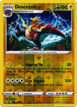 Darkness Ablaze - 065/189 - Dracozolt - Reverse Holo