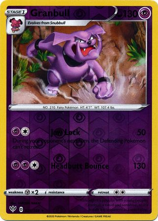 Darkness Ablaze - 071/189 - Granbull - Reverse Holo