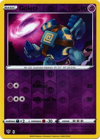 Darkness Ablaze - 076/189 - Golett - Reverse Holo