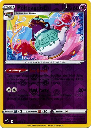 Darkness Ablaze - 083/189 - Polteageist - Reverse Holo