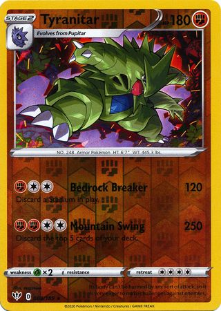 Darkness Ablaze - 088/189 - Tyranitar - Reverse Holo