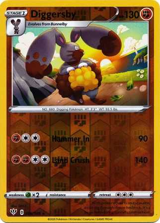 Darkness Ablaze - 096/189 - Diggersby - Reverse Holo