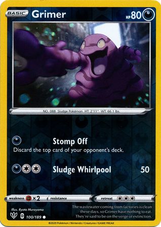 Darkness Ablaze - 100/189 - Grimer - Reverse Holo