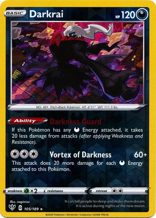 Darkness Ablaze - 105/189 - Darkrai - Reverse Holo