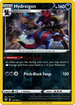 Darkness Ablaze - 110/189 - Hydreigon - Reverse Holo