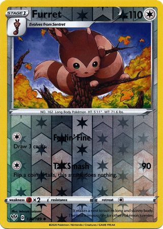 Darkness Ablaze - 136/189 - Furret - Reverse Holo