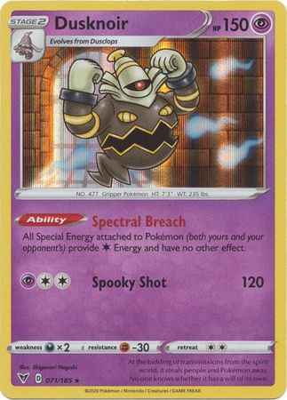 Vivid Voltage - 071/185 - Dusknoir - Holo