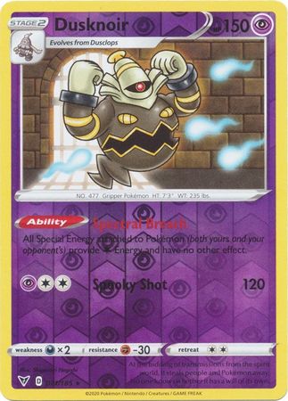 Vivid Voltage - 071/185 - Dusknoir - Reverse Holo