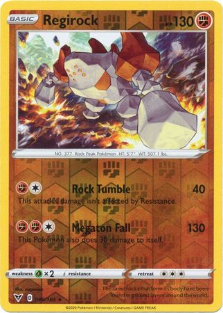 Vivid Voltage - 089/185 - Regirock - Reverse Holo