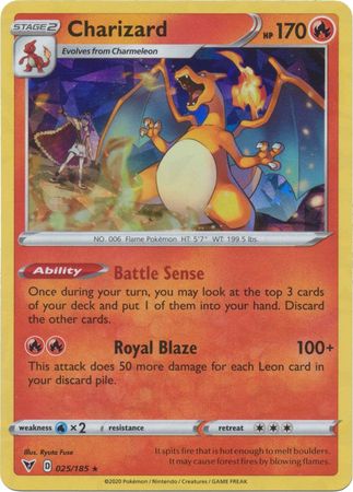 Vivid Voltage - 025/185 - Charizard - Shattered Holo