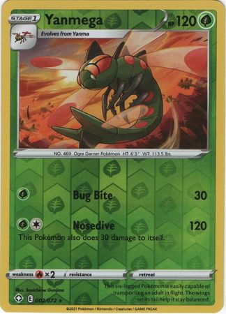 Shining Fates - 002/072 - Yanmega - Reverse Holo