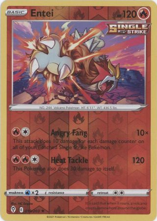 Evolving Skies - 019/203 - Entei - Reverse Holo