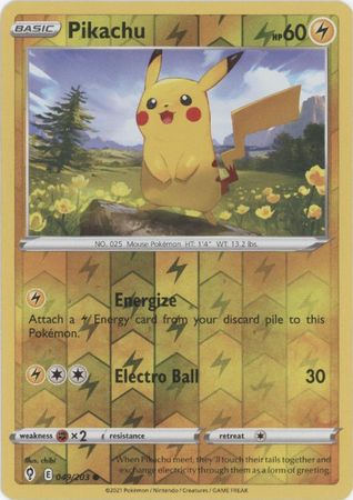 Evolving Skies - 049/203 - Pikachu - Reverse Holo