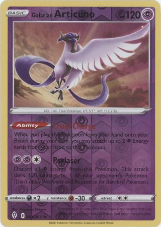 Evolving Skies - 063/203 - Galarian Articuno - Reverse Holo