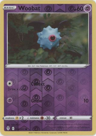 Evolving Skies - 068/203 - Woobat - Reverse Holo