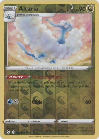 Evolving Skies - 106/203 - Altaria - Reverse Holo