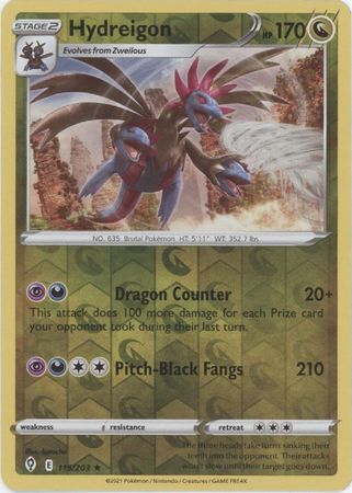 Evolving Skies - 115/203 - Hydreigon - Reverse Holo