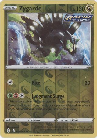 Evolving Skies - 118/203 - Zygarde - Reverse Holo