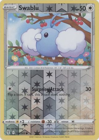 Evolving Skies - 132/203 - Swablu - Reverse Holo