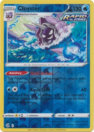 Fusion Strike - 051/264 - Cloyster - Reverse Holo