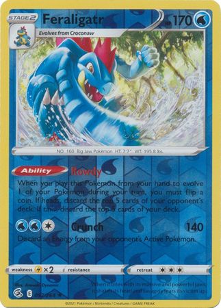 Fusion Strike - 057/264 - Feraligatr - Reverse Holo