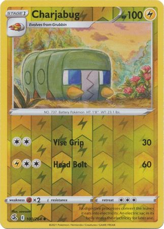 Fusion Strike - 100/264 - Charjabug - Reverse Holo