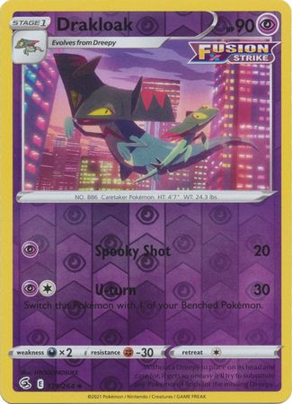 Fusion Strike - 129/264 - Drakloak - Reverse Holo