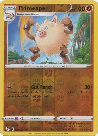 Fusion Strike - 134/264 - Primeape - Reverse Holo