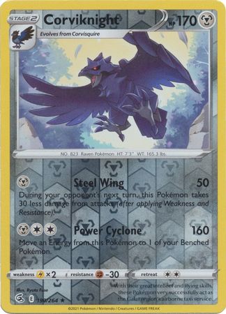 Fusion Strike - 190/264 - Corviknight - Reverse Holo