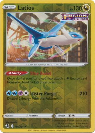 Fusion Strike - 194/264 - Latios - Reverse Holo