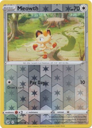 Fusion Strike - 199/264 - Meowth - Reverse Holo