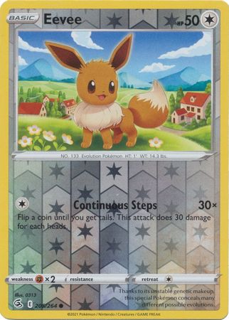 Fusion Strike - 205/264 - Eevee - Reverse Holo